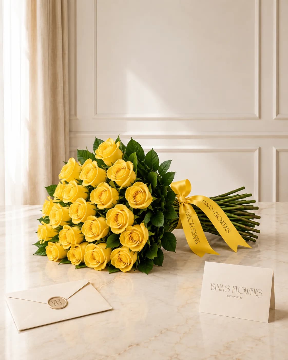 Soleil hand-tied bouquet by Yana's Flowers